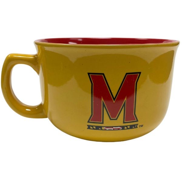 Maryland Terapins Mugs - AWAY Style 32OZ Ceramic Bowl Mug - 4 For $26.00 - Maryland Terapins