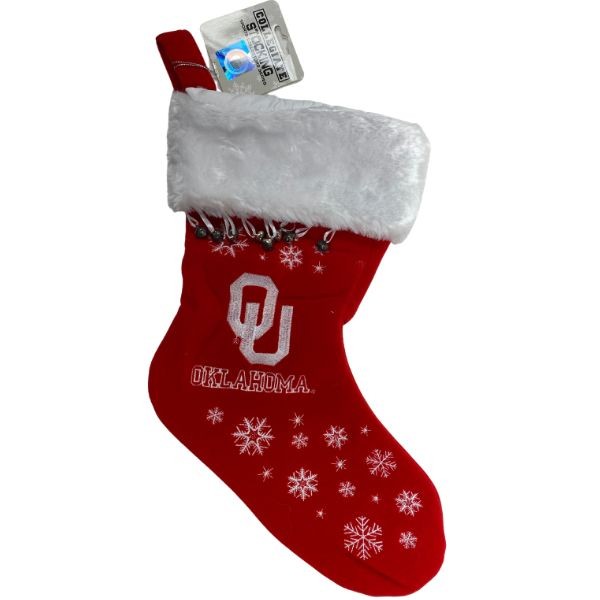 Oklahoma Sooners Stockings - Snowflake Series - 4 For $20.00 - Oklahoma