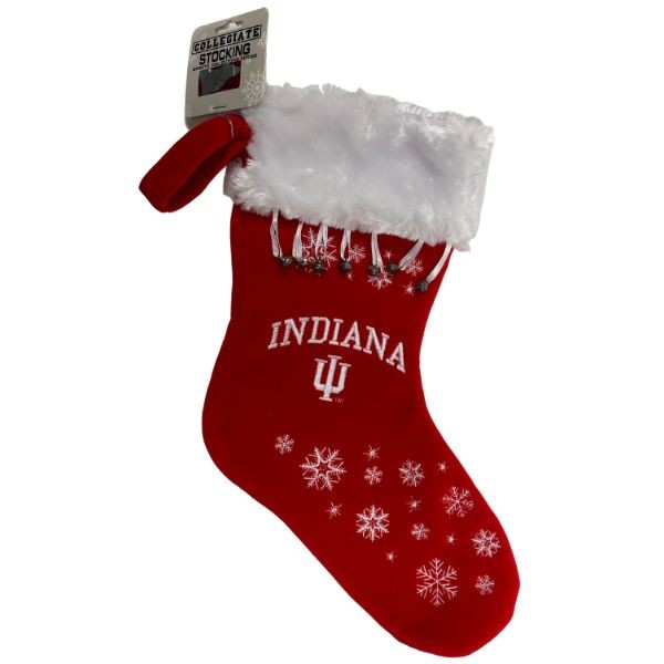 University Of Indiana Stockings - Snowflake Series - 4 For $20.00 - Indiana University Hoosiers