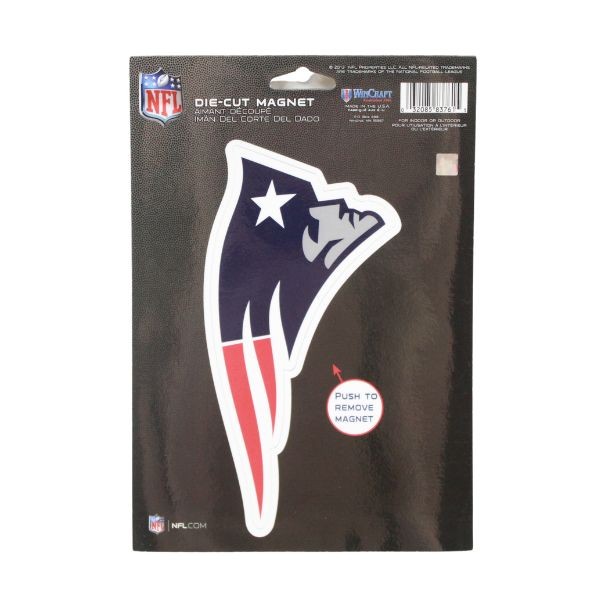 New England Patriots Products - Team Die Cut Magnets - 12 For $24.00 - Wholesale New England Patriots - Patriots Merchandise 2