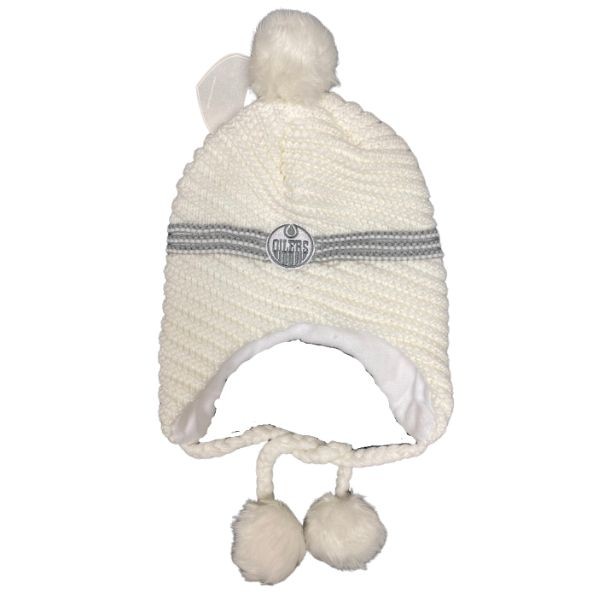 Edmonton Oilers Knits - White Balltop Team Fashion Knits - 12 For $42.00 - Edmonton Oilers