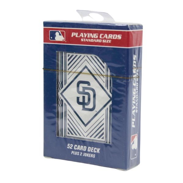 San Diego Padres Playing Cards - Full Deck - Diamond Pattern Style - 12 Decks For $24.00 - Wholesale San Diego Padres Products - Padres Merchandise