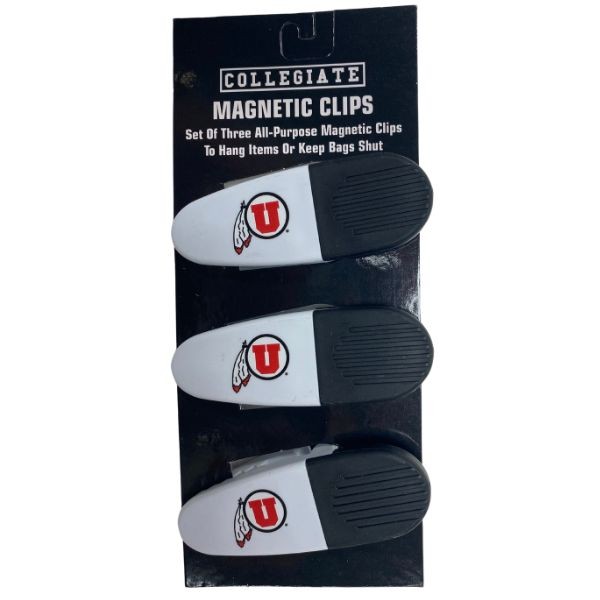 Utah Utes Clips - 3Pack Magnetic Heavyweight Clips - 6 Packs For $18.00 - Utah Utes