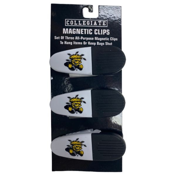 Wichita State Shockers Clips - 3Pack Magnetic Heavyweight Clips - 6 Packs For $18.00 - Wichita State