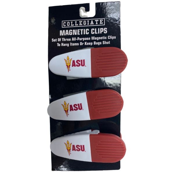 Arizona State Sun Devils Clips - 3Pack Magnetic Heavyweight Clips - 6 Packs For $18.00 - Arizona State