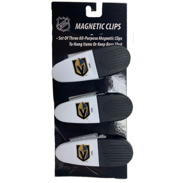 Las Vegas Golden Knights Clips - 3Pack Magnetic Heavyweight Clips - 6 Packs For $18.00 - Vegas Golden Knights
