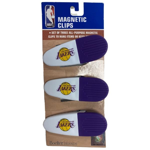 Los Angeles Lakers Clips - 3Pack Magnetic Heavyweight Clips - 6 Packs For $18.00 - Los Angeles Lakers