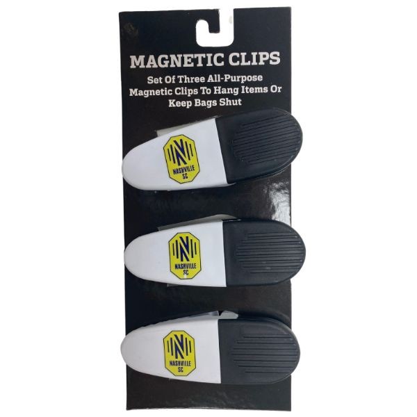 Nashville Soccer Club Clips - 3Pack Magnetic Heavyweight Clips - 6 Packs For $18.00 - Wholesale Tennessee Titans Product - Titans Merchandise
