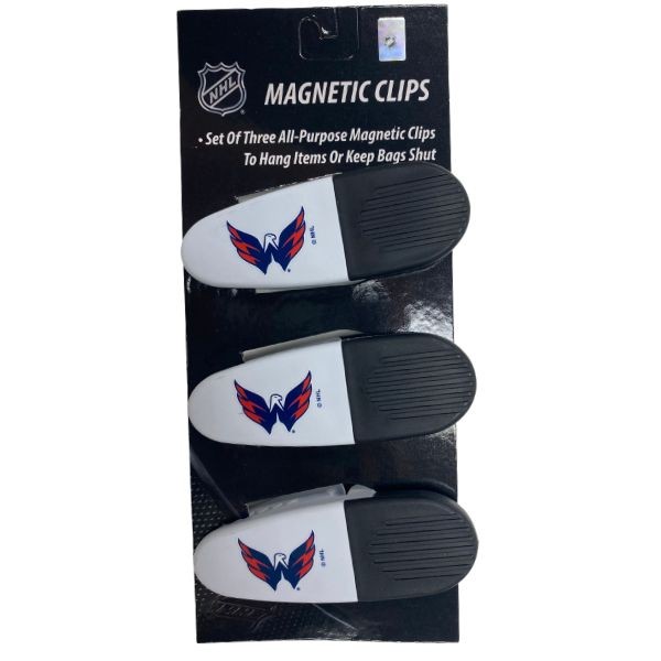 Washington Capitals Clips - 3Pack Magnetic Heavyweight Clips - 6 Packs For $18.00 - Washington Capitals