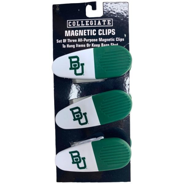 Baylor Bears Clips - 3Pack Magnetic Heavyweight Clips - 6 Packs For $18.00 - Baylor Bears