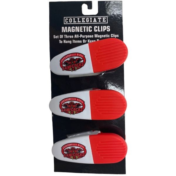 Jacksonville State Clips - 3Pack Magnetic Heavyweight Clips - 6 Packs For $18.00 - Alabama