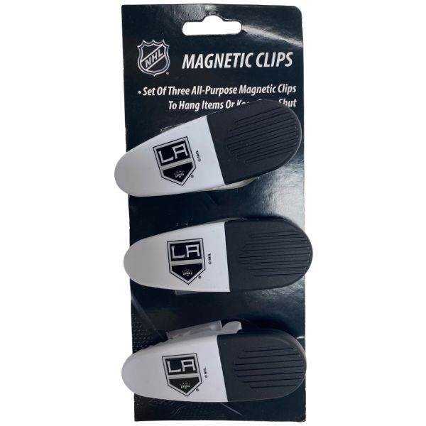 Los Angeles Kings Clips - 3Pack Magnetic Heavyweight Clips - 6 Packs For $18.00 - Los Angeles Kings