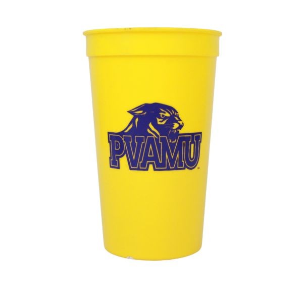 PVAMU - Prairie View A&M - 16OZ Yellow Plastic Stadium Tumblers - 24 For $18.00 - Other Teams