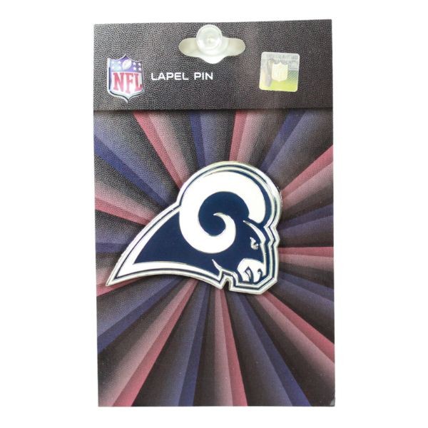 Los Angeles Rams Lapel Pins - Collector Edition - Sunburst Packaging Style - 12 For $18.00 - Wholesale Los Angeles Rams Products - Rams Merchandise 2