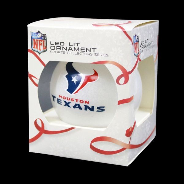 Houston Texans Ornaments - LED Color Changing Ball Ornaments - Some Are Defective - 24 For $24.00 - Wholesale Houston Texans Products - Texans Merchandise 2