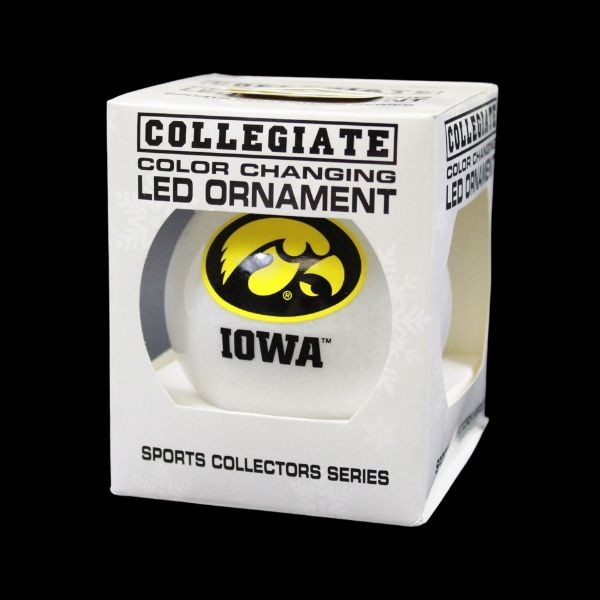 Iowa Hawkeyes Ornaments - LED Color Changing Ball Ornaments - Some Are Defective - 24 For $24.00  - Iowa Hawkeyes
