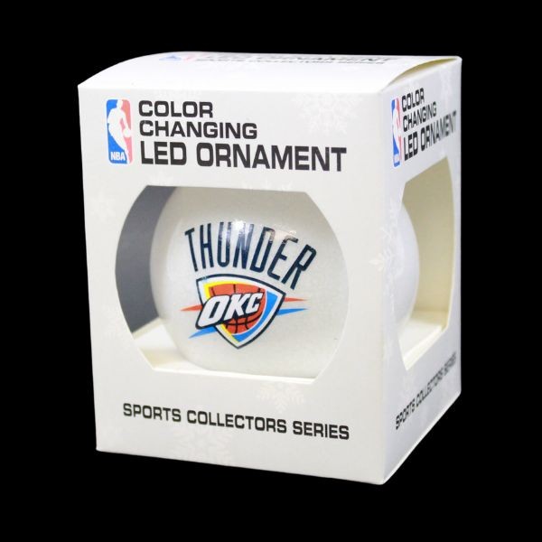 Oklahoma City Thunder Ornaments - LED Color Changing Ball Ornaments - Some Are Defective - 24 For $24.00 - Oklahoma City Thunder