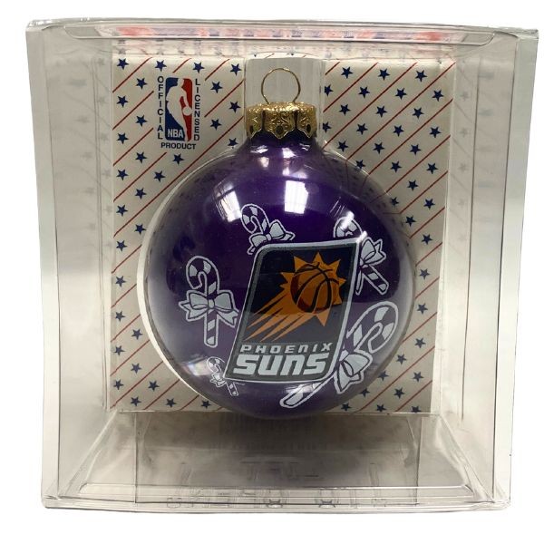 Phoenix Suns Ornaments - Candy Cane Ball Style - 6 For $21.00 - Phoenix Suns