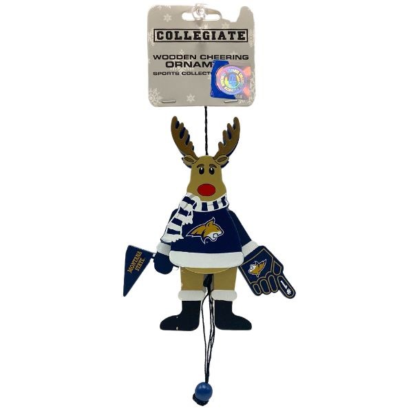 Montana State Bobcats Ornaments - Cheer Reindeer Moving Ornaments - 6 For $24.00 - Montana State