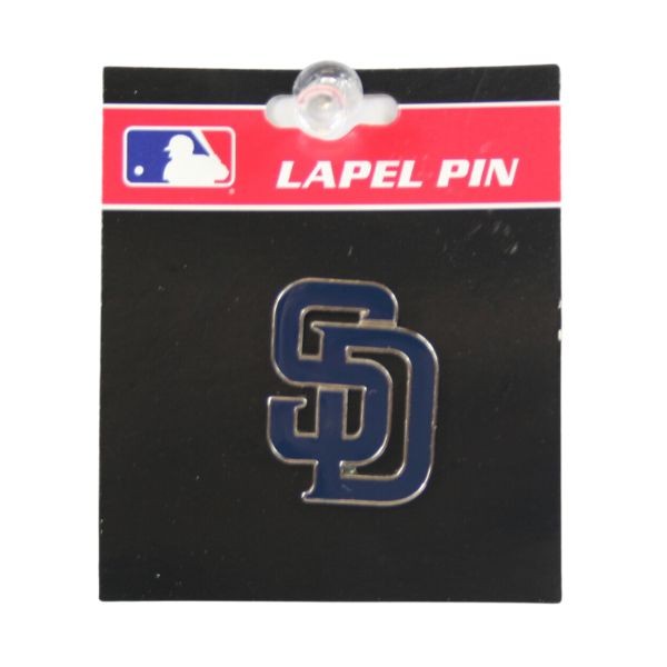 San Diego Padres - Blue/Silver Collectors Lapel Pins - 6 For $18.00 - Wholesale San Diego Padres Products - Padres Merchandise