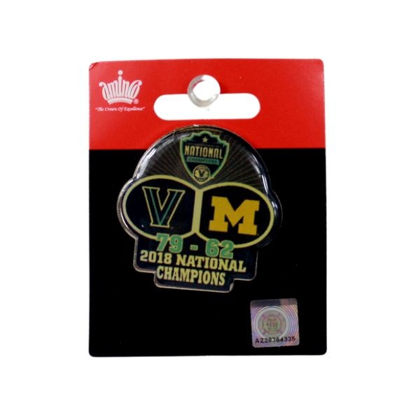 Villanova Collectors Gear - National Champ 2018 Commemorative Lapel Pins - 24 For $18.00 - Wholesale Pittsburgh Steelers Product - Steelers Merchandise
