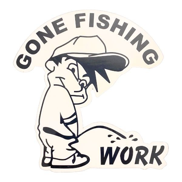 Gone Fishing Magnets - 5" Novelty Magnets - 48 For $24.00