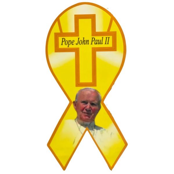 Pope John Paul - Religious Ribbon Magnets - 48 For $24.00