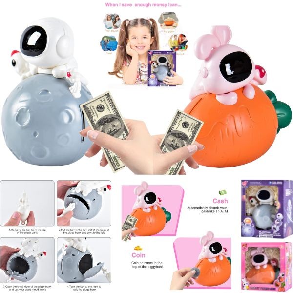 Electronic BLW Banks - Light Up, Key Locking - Styles Will Vary - 4 For $20.00