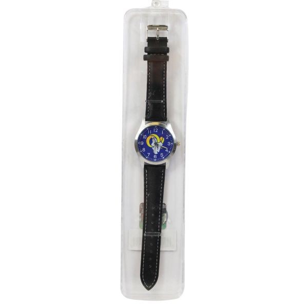 Los Angeles Rams Watches - Team Color - Coal Style - May Need Batteries - 4 For $20.00 - Wholesale Los Angeles Rams Products - Rams Merchandise 2
