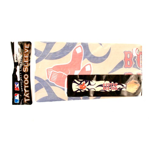 Boston Red Sox Merchandise - Arm Tattoo Sleeve - 12 For $24.00 - Wholesale Boston Red Sox Products - Red Sox Merchandise