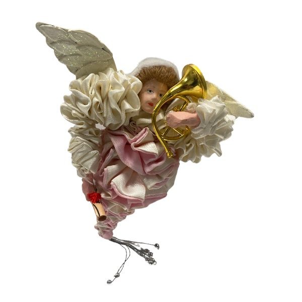 David DeCamp Art - 6" Pink Angel With Music Horn - 6 For $21.00