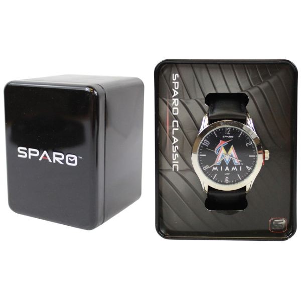 Miami Marlins Watches - Sparo Classic Metal Premium Watches - May Need Batteries - 4 For $20.00 - Wholesale Miami Marlins Products - Marlins Merchandise 2