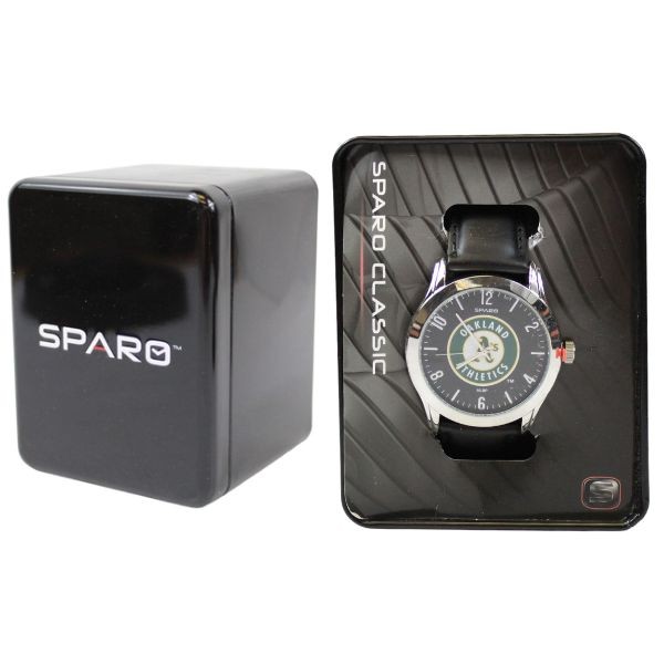 Oakland Athletics Watches - Sparo Classic Metal Premium Watches - May Need Batteries - 4 For $20.00 - Wholesale Oakland Athletics Products - Athletics Merchandise