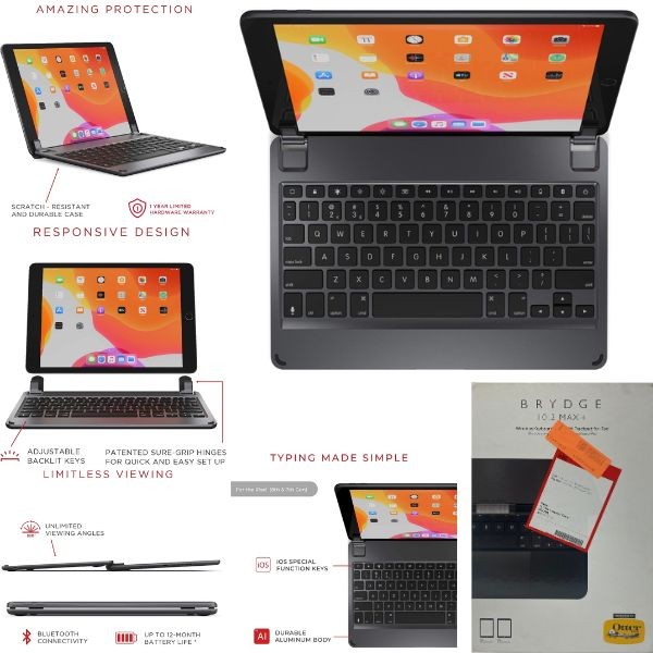Brydge Tech - 10.2 MAZ Plus Wireless Keyboard With Track Pad - Otter Box Cover - 2 For $25.00