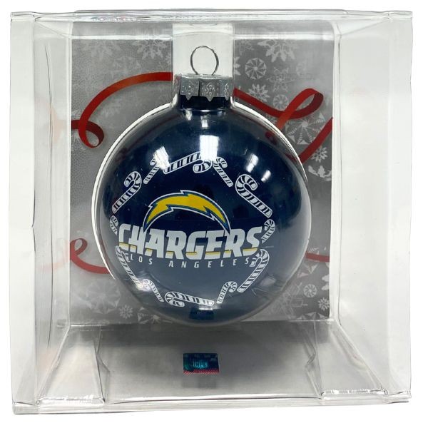 Los Angeles Chargers Ornaments - Candy Cane Style - 6 For $21.00 - Wholesale Los Angeles Chargers Products - Chargers Merchandise