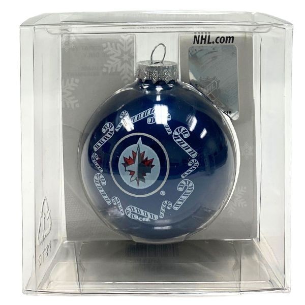Winnipeg Jets Ornaments - 3.25" Candy Cane Style - 6 For $21.00 - Winnipeg Jets