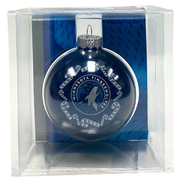 Minnesota Timberwolves Ornaments - Candy Cane Style - 6 For $21.00 - Minnesota Timberwolves