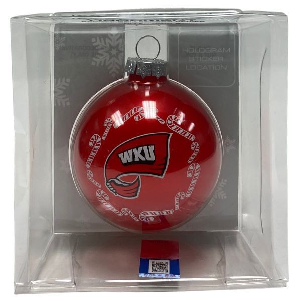 Western Kentucky University Ornaments - Candy Cane Style - 6 For $21.00 - Kentucky