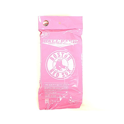 Boston Red Sox Ponchos - PINK Poncho - 12 For $24.00 - Wholesale Boston Red Sox Products - Red Sox Merchandise