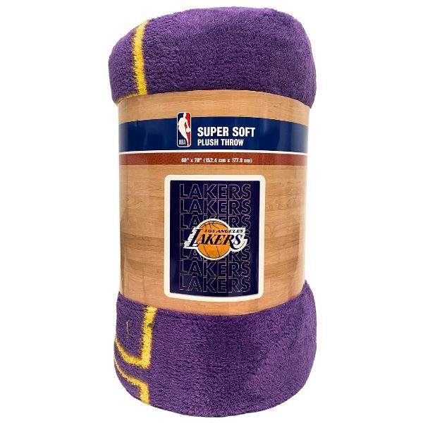 Los Angeles Lakers Blankets - Super Plush Pegasus Style - 60"x70" Oversized - 2 For $25.00  - Los Angeles Lakers
