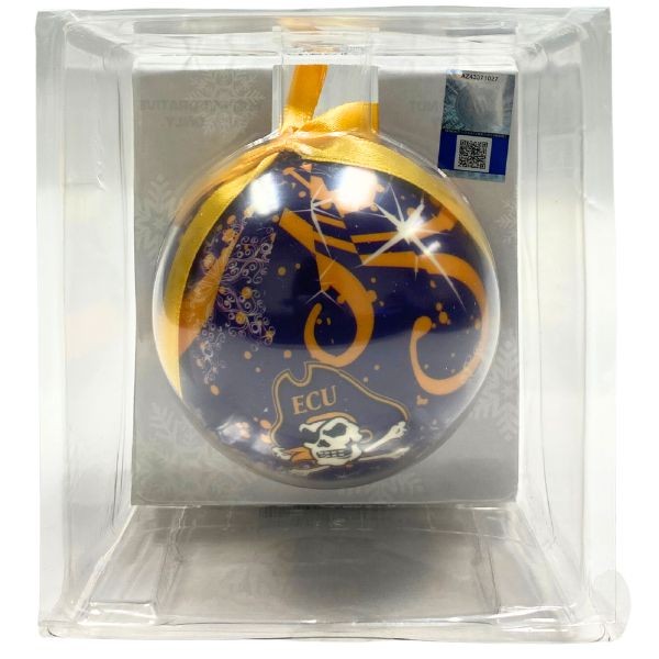 East Carolina University Pirates Ornaments - 3.25" DeCoupage Style - 6 For $24.00 - East Carolina Pirates