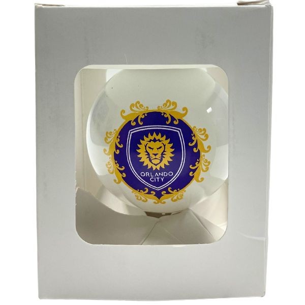 Orlando City FC Ornaments - Soccer - 3.25" Fleur Style - 6 For $21.00 - Wholesale Jacksonville Jaguars Product - Jaguars Merchandise