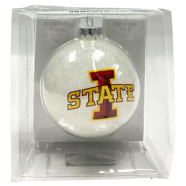Iowa State Cyclones Ornaments - Glass Snowball Ball Ornaments - 6 For $24.00 - Iowa State