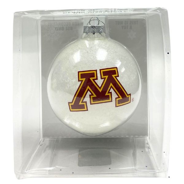 Minnesota Gophers Ornaments - Glass Snowball Ball Ornaments - 6 For $24.00 - Minnesota Gophers