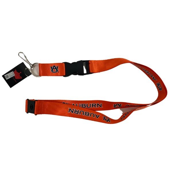 Auburn Tigers Lanyards - Team Color Orange - 6 For $18.00 - Auburn