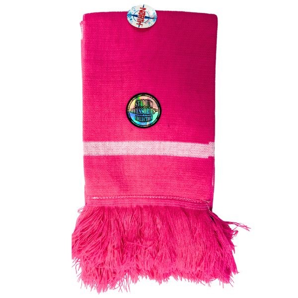 True Gear North - Stadium Collection Pink With White Stripe - 7"x48" Heavy Knit Scarf - 12 For $36.00 - Wholesale Apparel - Wholesale NFL Shirts - Wholesale Jerseys