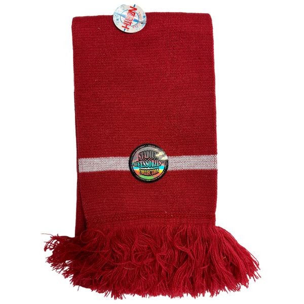 True Gear North - Stadium Collection Red With White Stripe - 7"x48" Heavy Knit Scarf - 12 For $36.00 - Wholesale Apparel - Wholesale NFL Shirts - Wholesale Jerseys