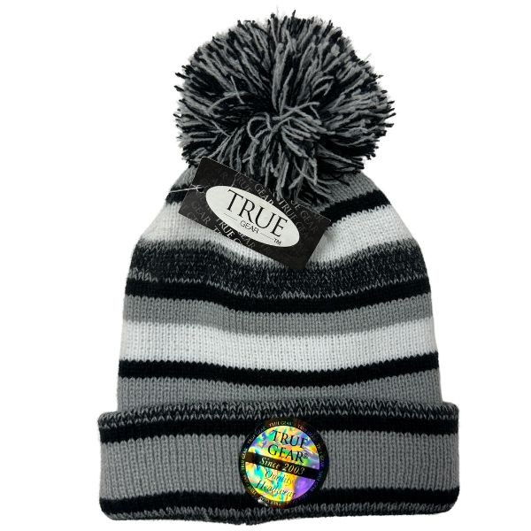 Gear North - Stadium Collection - Gray.White.Black - DISTRESSED Style Ball Top Heavy Knits - 12 For $42.00 - Wholesale Apparel - Wholesale NFL Shirts - Wholesale Jerseys