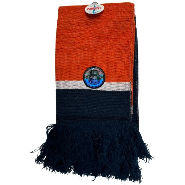 Gear North - Stadium Collection - Orange.Blue White Stripe - 7"x48" Heavy Knit Scarf - 12 For $42.00 - Wholesale Apparel - Wholesale NFL Shirts - Wholesale Jerseys