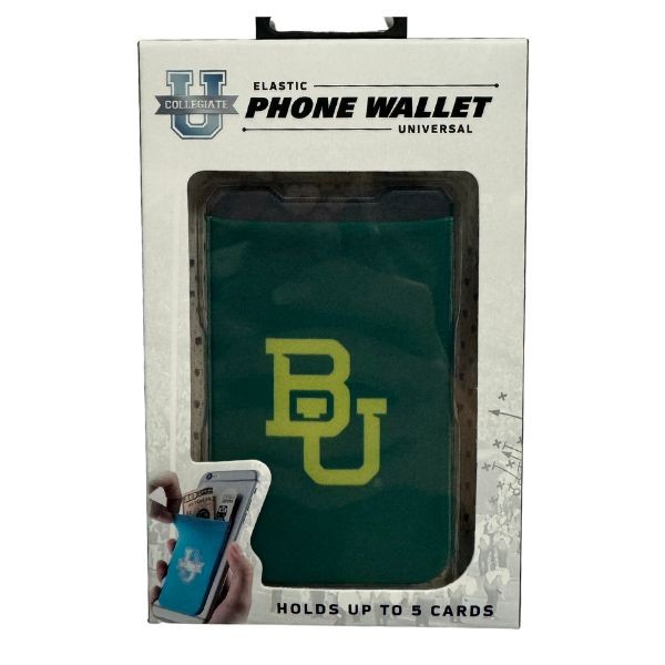 Baylor Bears Wallets - Single Pack - Phone Wallets - Strong 3M Adhesive - 12 For $36.00 - Baylor Bears